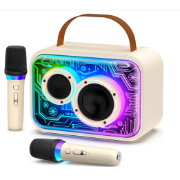 Zestaw Karaoke Przenośny JYX D30-T Bluetooth z Mikrofonami Bezprzewodowymi