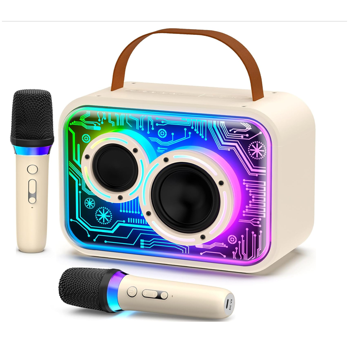Zestaw Karaoke Przenośny JYX D30-T Bluetooth z Mikrofonami Bezprzewodowymi